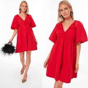 Tuckernuck Haycinth House Red V-Neck Dress